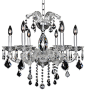 Giordano 6 Light Chandelier, Firenze Clear contemporary-chandeliers