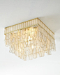 Mariah Capiz Flush-Mount Ceiling Fixture