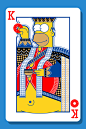 the Simpsons card family on Behance