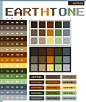 Earth tone color scheme
#大地色##色谱#