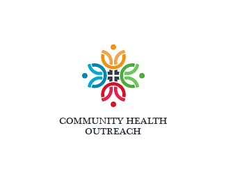 标志说明：社区健康中心logo标志设计
