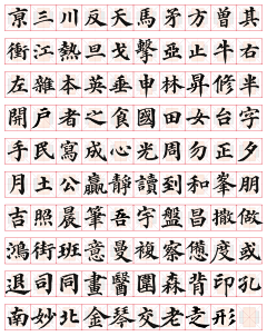 Quester采集到《练字入手100字》