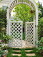庭院欧式花圃木门设计图—土拨鼠装饰设计…