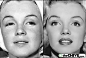 Marilyn Monroe before and after Makeup... Rare Photos.: Marilyn Monroe before and after Makeup... Rare Photos.