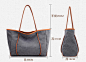 Simple Canvas Tote Bag, Shoulder Bag, Blue Handmade Handbag 1313 : Simple Canvas Tote Bag, Shoulder Bag, Handmade Handbag 1313   Model Number:  1313 Dimensions:  15.3"L x 6.2"W x 12.2"H / 39cm(L) x 16 cm(W) x 31cm(H)Weight: 0.9