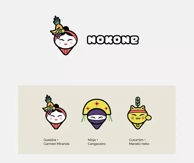 Nokone巴西日式美食餐厅品牌形象设计