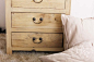 铮舍  后现代简约老榆木床头柜 全实木床头柜 实用小柜子 原创 设计 新款 2013