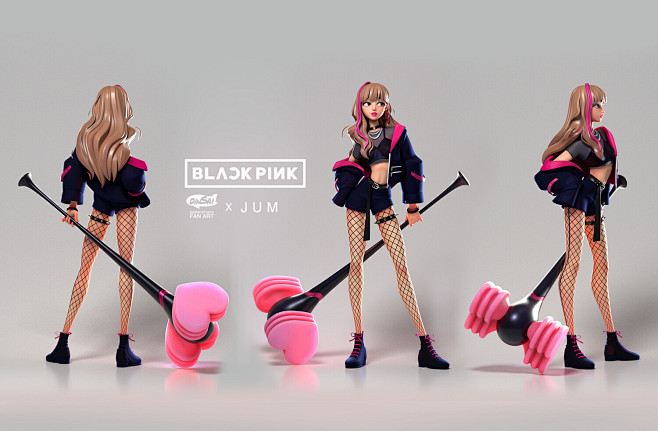 LISA Black Pink Fan ...