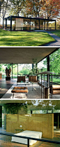 The Glass House by Philip Johnson (1949) New Canaan, CT. USA