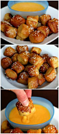 Homemade Soft Pretzel Bites on twopeasandtheirpod.com A MUST make for Super Bowl Sunday! They are always a HIT!