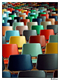 many many chairs, and almost as many colours.
