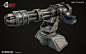 Not My Car Weapon – Gatling Gun, Art Bully Productions : Art Bully Productions was tasked by NMC Studios to create the Vehicle, Weapon, and Prop assets for their project Not My Car.<br/>The Game is in early Alpha. You can sign up for the closed Alph