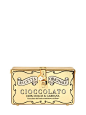 DOLCE & GABBANA - CIOCCOLATO BOX METALLIC LEATHER CLUTCH - GOLD