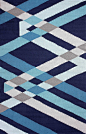 现代风格蓝色条纹地毯贴图