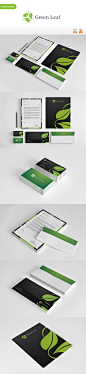 Green Leaf Corporate Identity - Repinned by www.BlickeDeeler.de: 