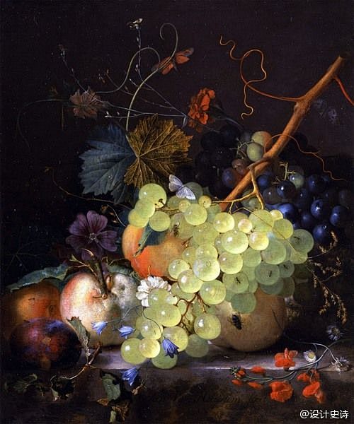 18世纪荷兰著名花卉画家Jan van ...