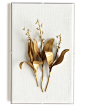 Tommy Mitchell Gilded Flower Studies in Acrylic - Horchow