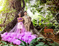 2014最新款影楼主题服装 摄影礼服 情侣写真紫色花朵外景拍照婚纱-淘宝网