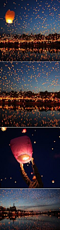 floating lantern festival in Chiang Mai >> Has anyone been? I have always wanted to visit Chiang Mai!