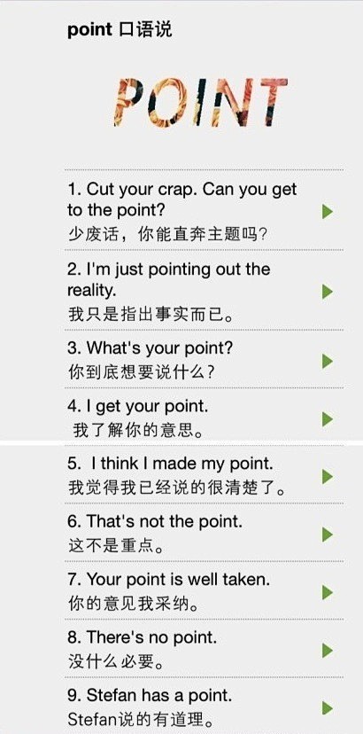 【Point 口语说】1.Cut the...