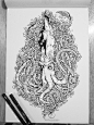 Octopus sketchbook drawing by Kerby Rosanes