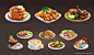 Chefville - Social Game :   A cooking game made by Zynga. I designed dish and ingredient art, icons, and rough concepts for environments.                    