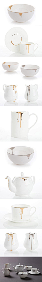  好唯美！陶瓷器皿碗杯，日本设计师 Reiko Kaneko 作品 