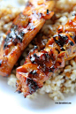 Grilled Sweet and Spicy Chicken Skewers