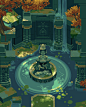其中包括图片：Flooded Shrine by NostalgicTree on DeviantArt