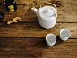 Dailylike Handpainting teapot 茶壶
清新白瓷圆点茶壶