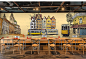欧式手绘街景大型壁画涂鸦巴士酒吧咖啡餐厅休闲网吧包厢壁纸墙纸-淘宝网