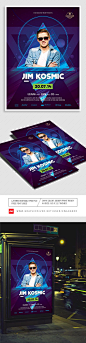  Special Dj Electronic Dance Music Flyer / Poster 3 : Easy Editable Phostoshop .PSD flyer template for your club or music event.@北坤人素材