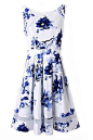 ROMWE | ROMWE Pleated Mesh Panel Sleeveless Self-tied Blue Dress, The Latest Street Fashion