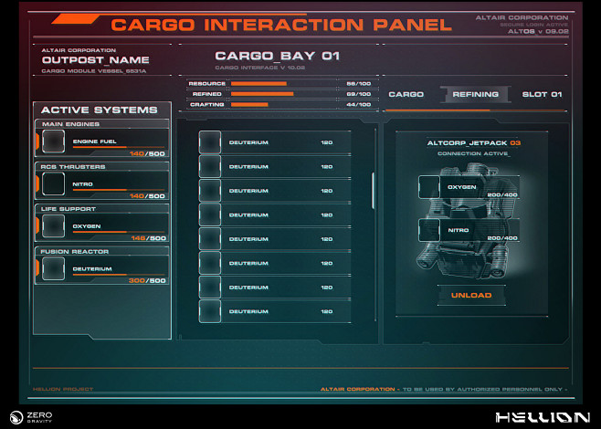 Hellion Cargo UI Des...