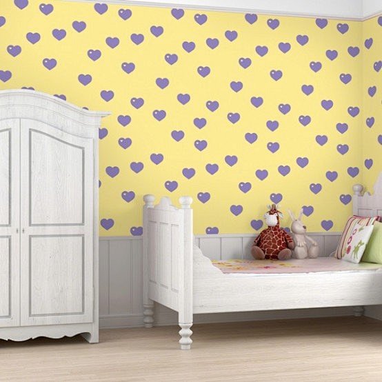 多彩图案儿童房间墙纸(3)