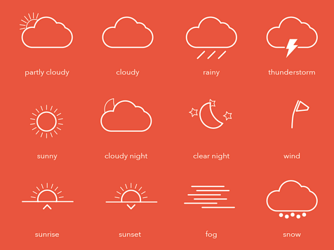 12 Weather Icon Pack...
