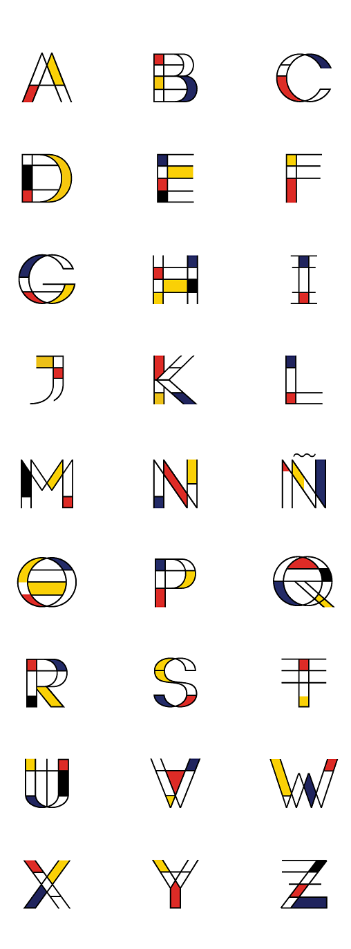 MONDRIAN | Free Font...