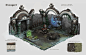 Dungeons 3 - Undead Rooms, Tobias Frank : Concepts done for Dungeons 3 by Realmforge Studios.