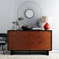 Chevron Grain 6-Drawer Dresser