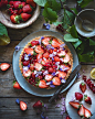 beautifulcuisinesRed currents are called Johannisbeeren, "John's berry," in German because they are said to ripen on St. John's Day, also known as Midsummer Day. @frames_of_sugar put them on this gorgeous coconut tart with lemon cream, but you c