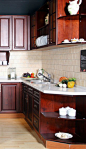 复古风格厨房装修效果图大全2013图片