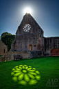 Sunlit Reflection - Mdryburgh Abbey - Scottish 