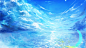 Anime Landscape Crescent Horizon Sky Water Youtube Channel Cover