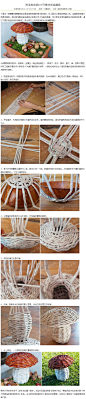 利用废报纸DIY可爱的纸编蘑菇 - 废物利用手工DIY小制作 - 51费宝网