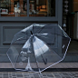 左米生活 ZAKKA杂货 创意透明雨伞 加厚公主伞雨伞 长柄透明伞的图片