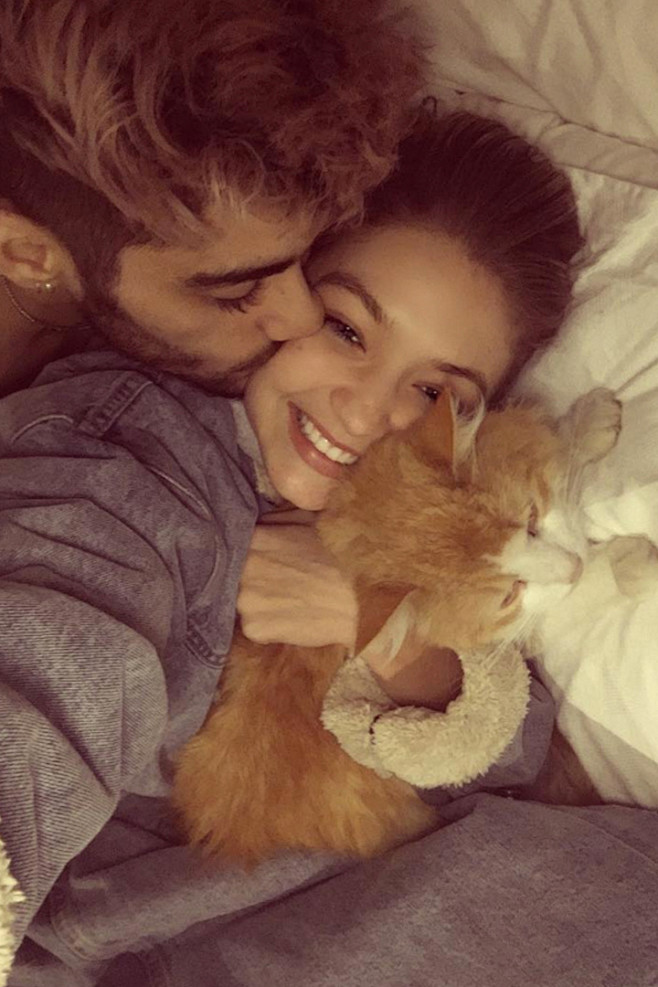 Gigi Hadid 与男友 Zayn ...