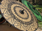 【缅甸 勃生地区的手工太阳伞】花纹很有特色，有些伞真是大....