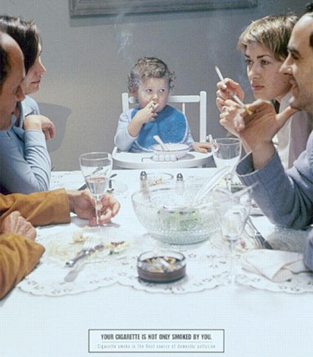 你的烟不是只有你一个人在吸。请为你的家人...