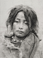 艾轩素描-西藏女孩