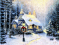 圣诞树、 装饰、 绘画、 stonehearth 双雄、 景观、 冬天、 绘画 壁纸
